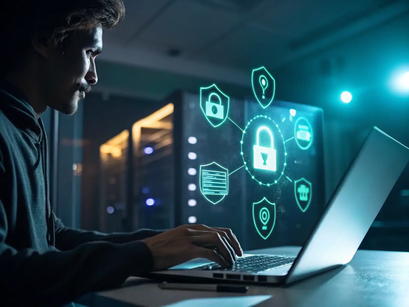 An image depicting a secure online transaction with multiple layers of security protocols, emphasizing the safety and reliability of Lopajk.online's services.